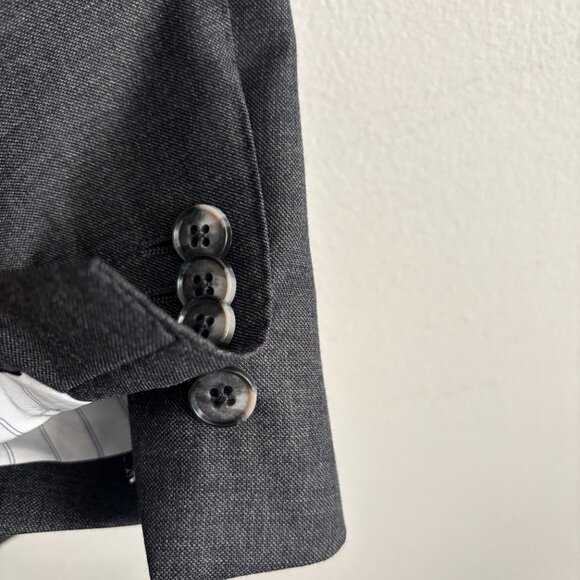 Suitsupply Grey Wool Suit Lazio Super 110s - 42 Long, Pants 36 x 32 - Picture 8 of 16